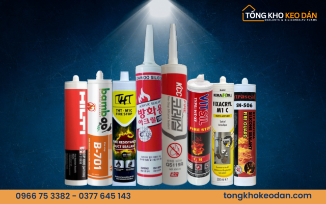 Tổng hợp các loại keo silicone chống cháy