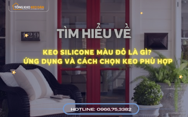 Keo silicone màu đỏ