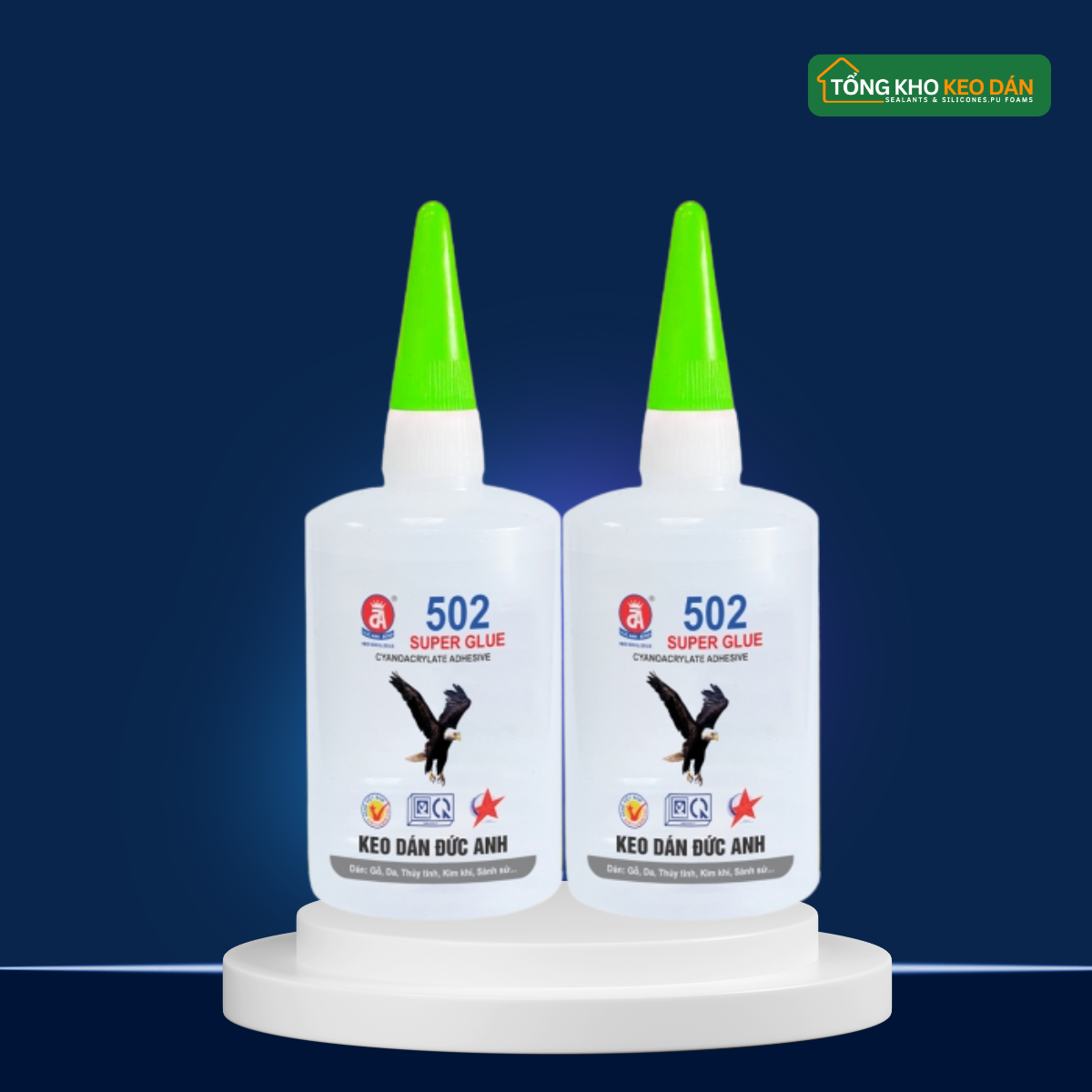 Keo 502 nhãn hiệu con đại bàng