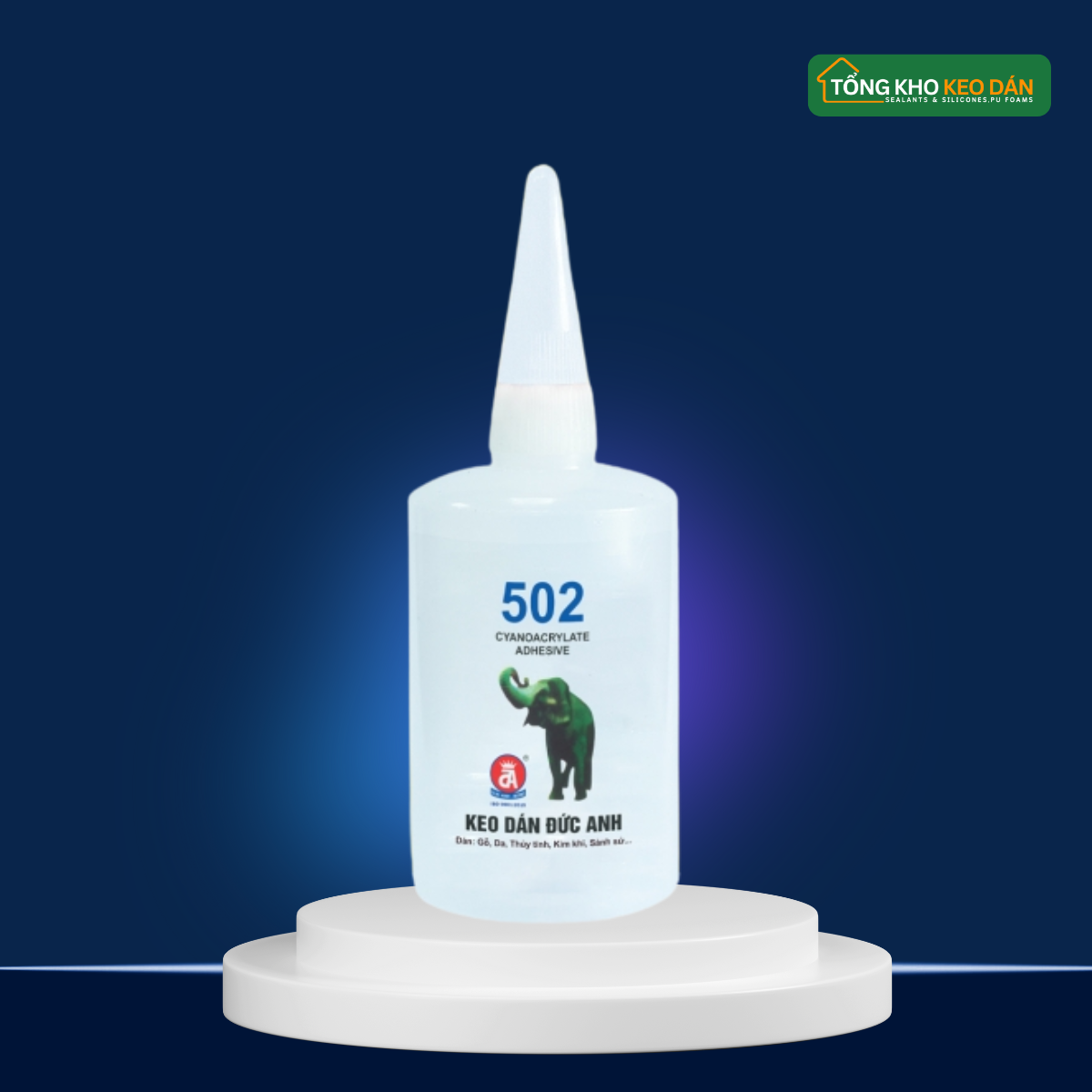 Keo 502 nhãn hiệu con voi