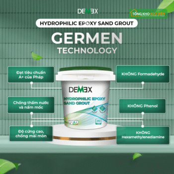 Keo chà ron nhám Demex Hydrophilic Epoxy Sand Grout (1)