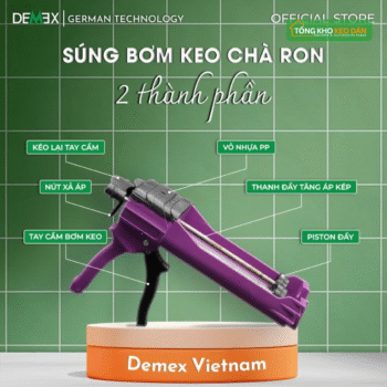 SÚNG BẮN KEO CHÀ RON CƠ BẢN (1)