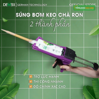 SÚNG BẮN KEO CHÀ RON CƠ BẢN (2)