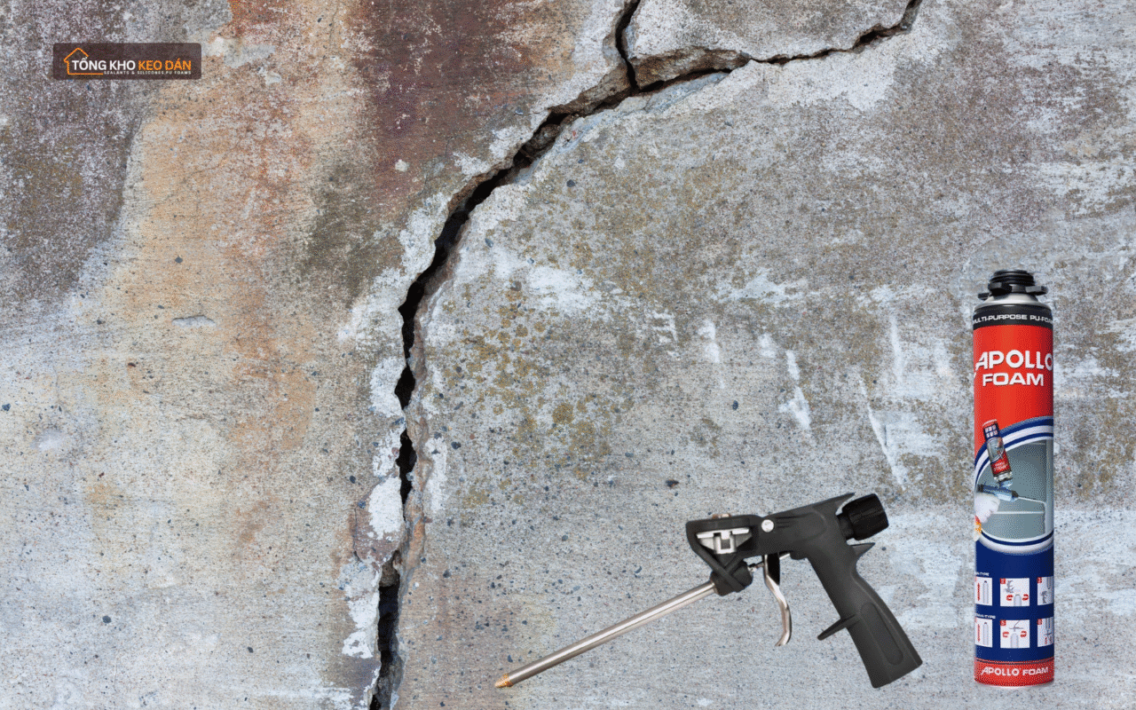 keo trám khe hở chống thấm Apollo Foam