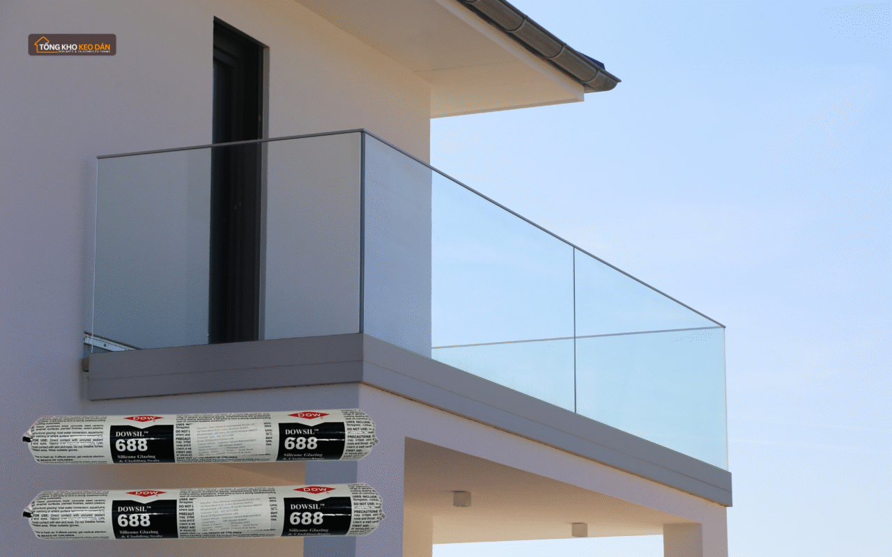 Các vị trí ứng dụng của keo silicone thời tiết Dowsil 688
