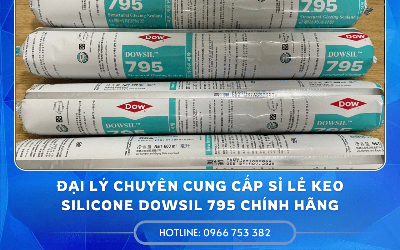 Đại lý chuyên cung cấp sỉ lẻ keo silicone Dowsil 795 chính hãng