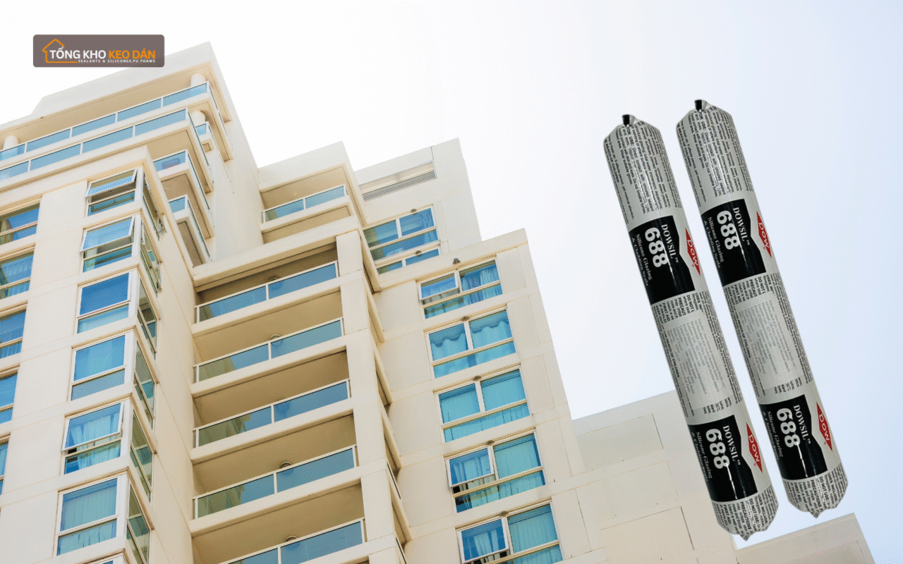 Ưu điểm keo chịu thời tiết Dowsil 688 trong thi công (1)