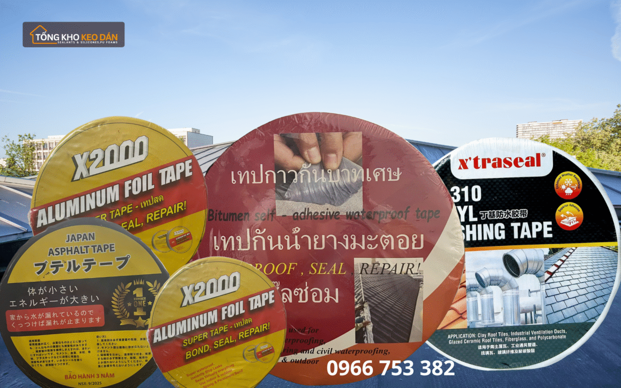 nguồn cung băng keo chống dột uy tín cho nhà thầu