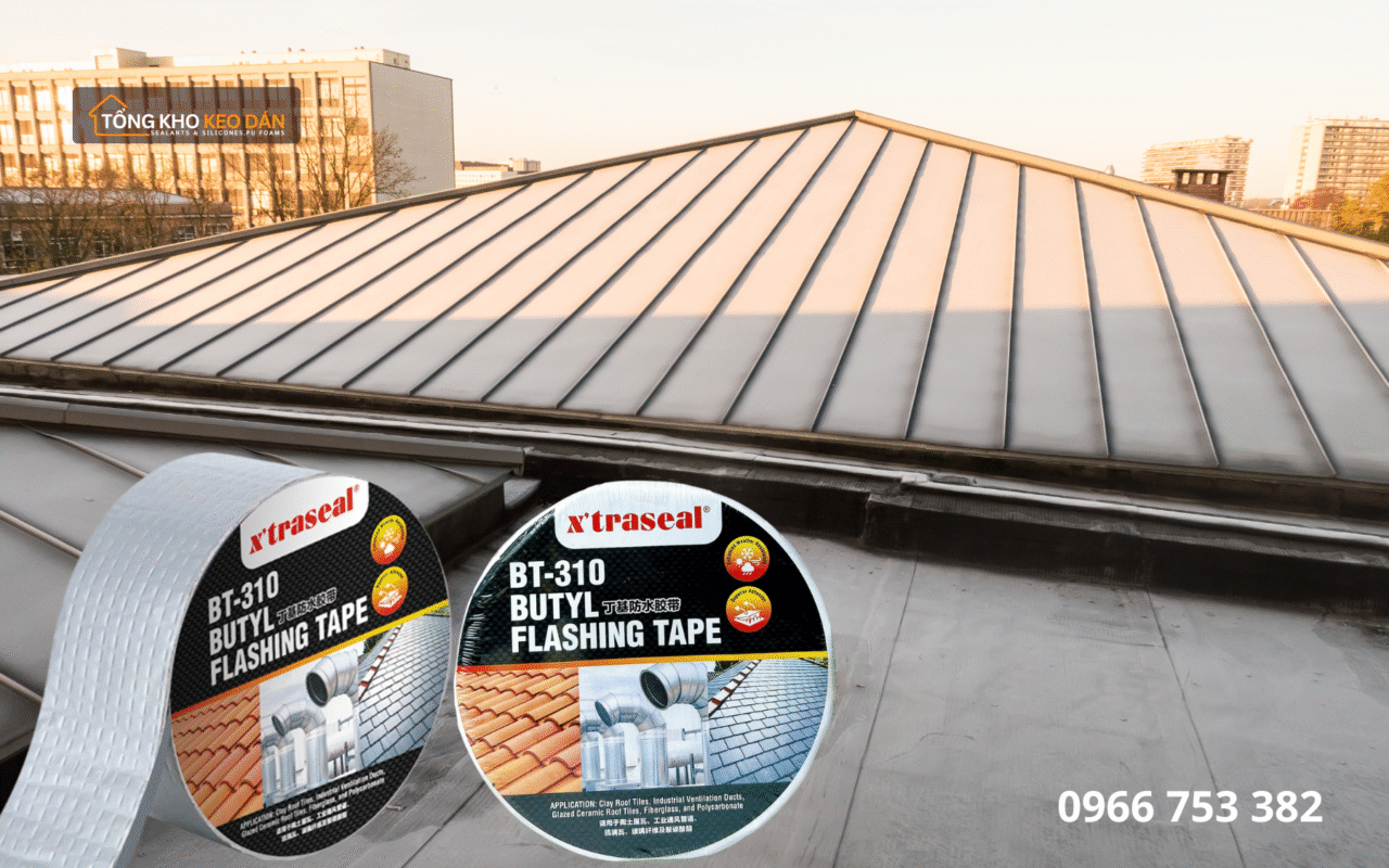xử lý dột mái nhà xưởng với băng keo Butyl X’traseal BT 310