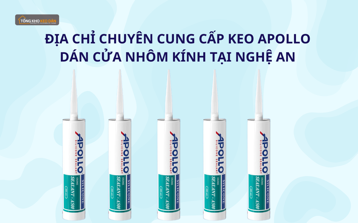 keo silicone Apollo dán cửa nhôm kính tại Nghệ An (1)