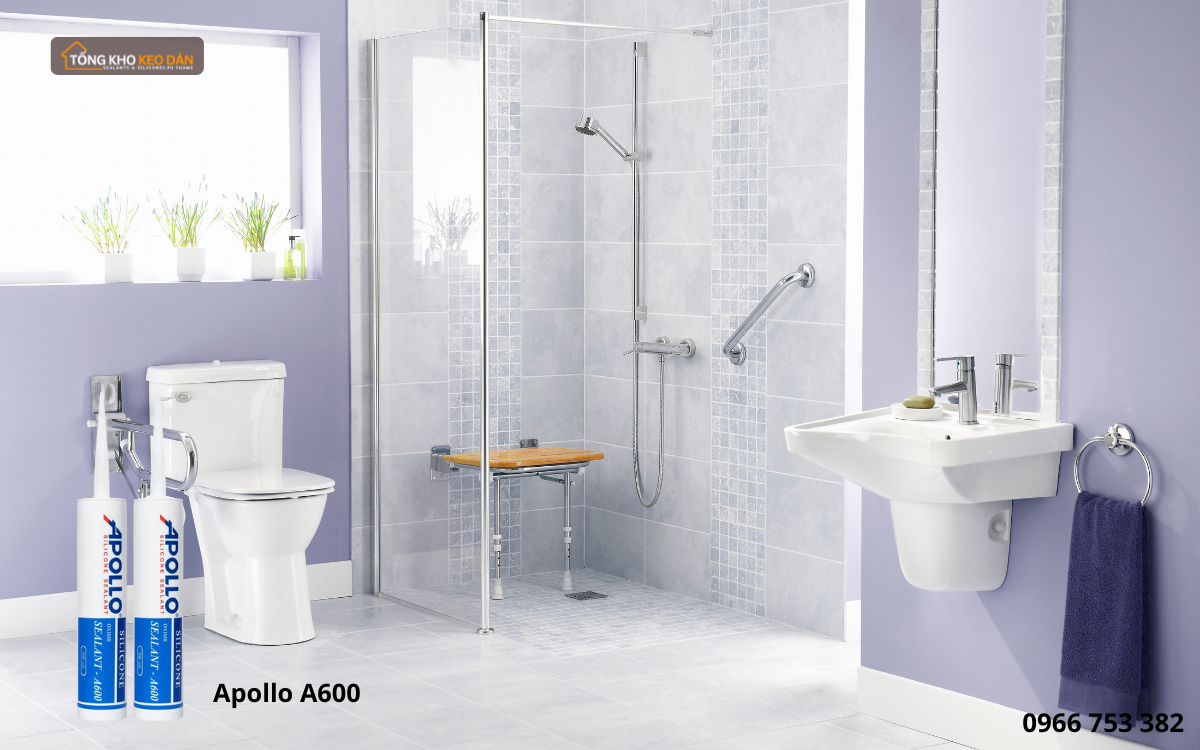 keo silicone chống thấm chân bồn cầu