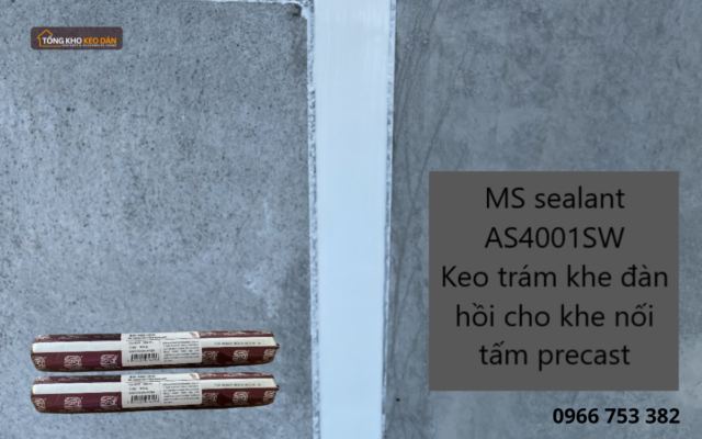 AS4001 keo trám khe nối tấm tường precast