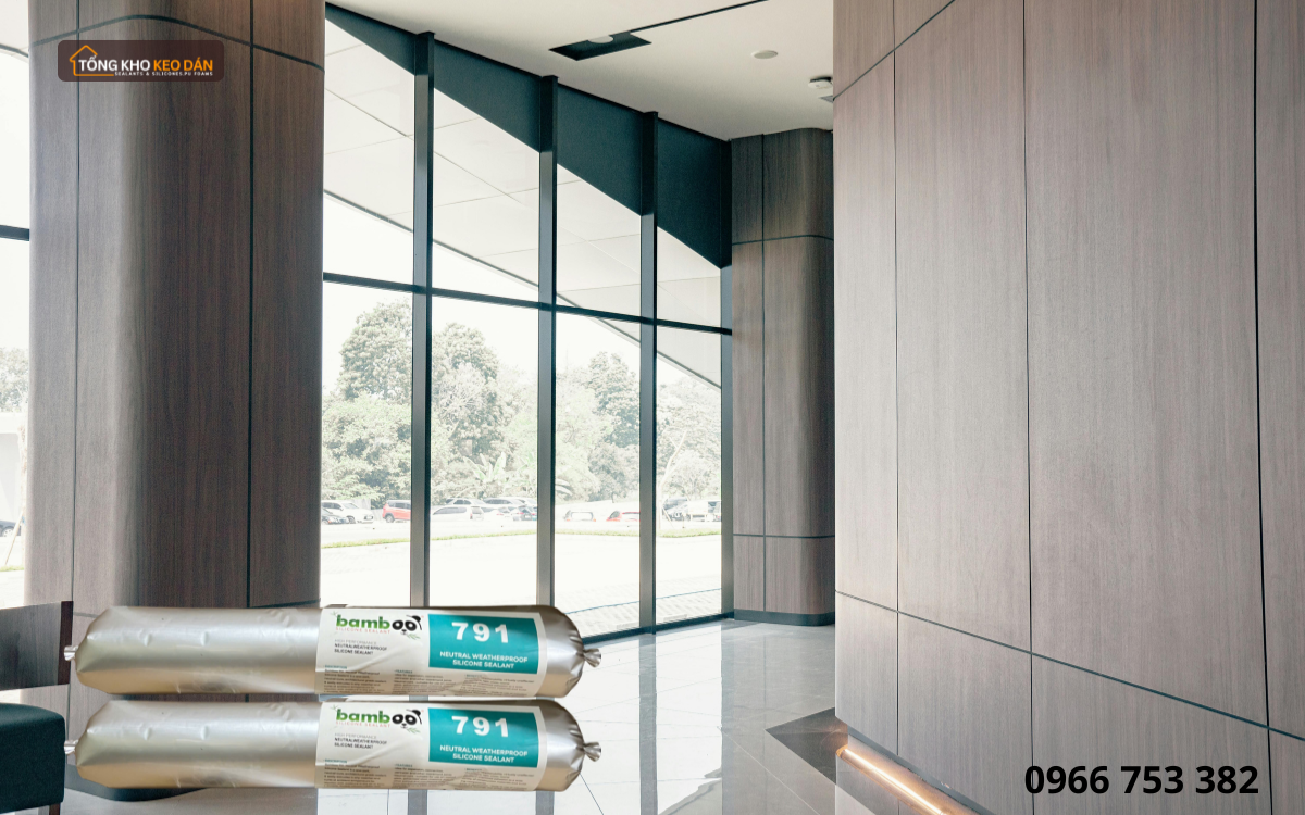 Keo chịu thời tiết dán kính tòa nhà