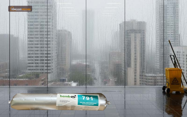 Keo silicone Bamboo 791 chống thấm