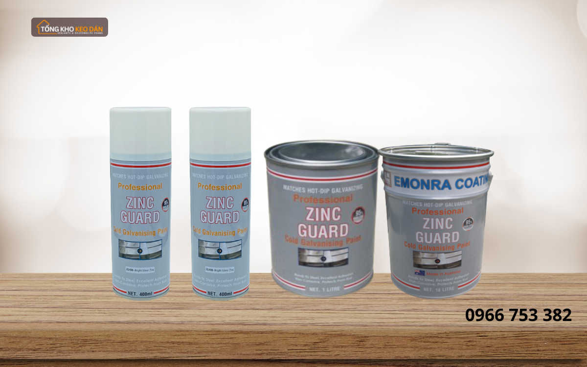 Ứng dụng sơn mạ kẽm ZG400