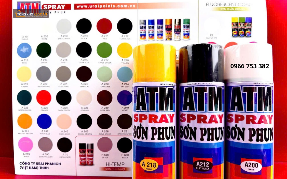 câu hỏi thường gặp về sơn xịt ATM