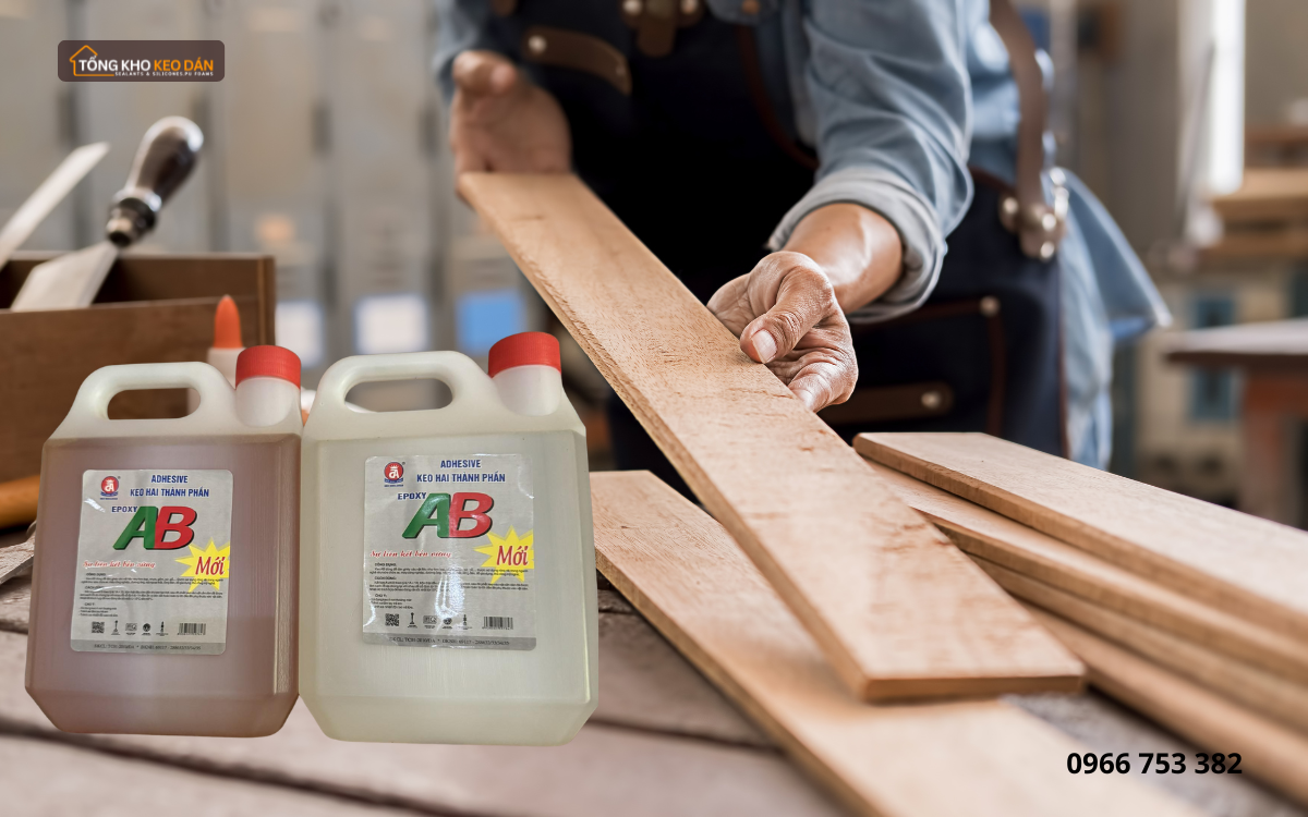 keo AB 2 thành phần cho gỗ