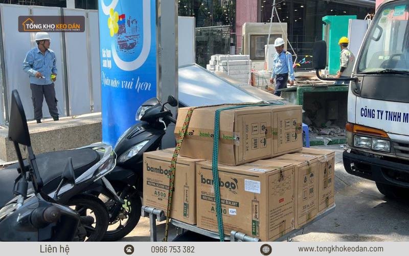 Bamboo silicone cập bến công trình