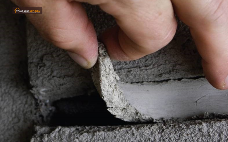 Keo trám bong bật khỏi bề mặt