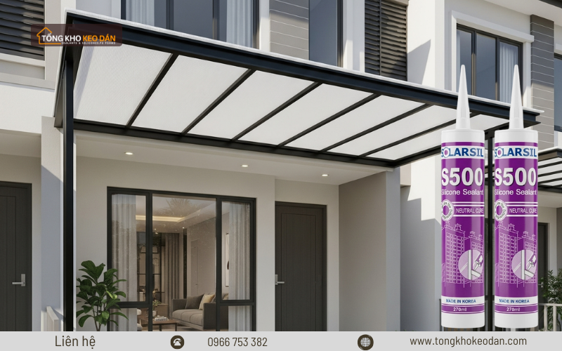 Solarsil S500 trám mái tôn bị dột nước (2)