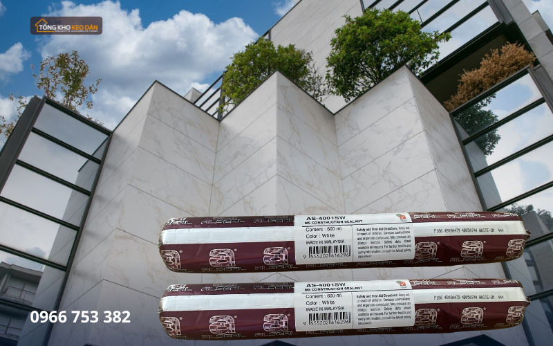 keo AS4001 MS Polymer sử dụng trong mặt tiền tòa nhà