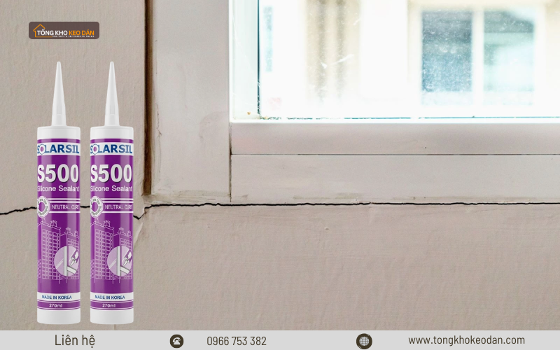 keo trám khe gỗ nhôm kính