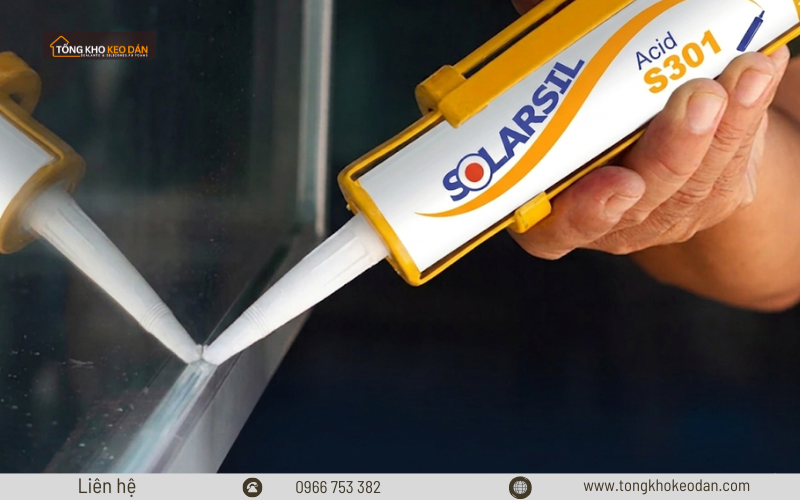 Bơm keo Solarsil S301 đúng cách