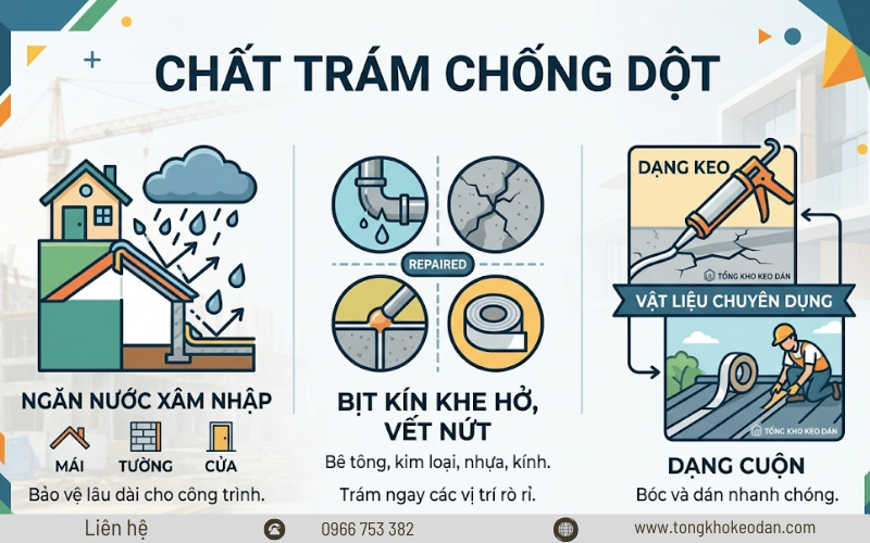 chất trám chống dột là gì