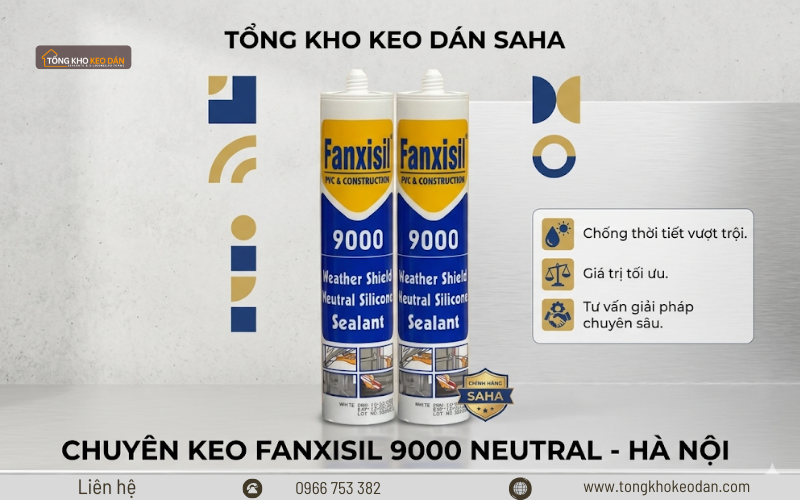 bán keo trung tính Fanxisil 9000 tại Hà Nội