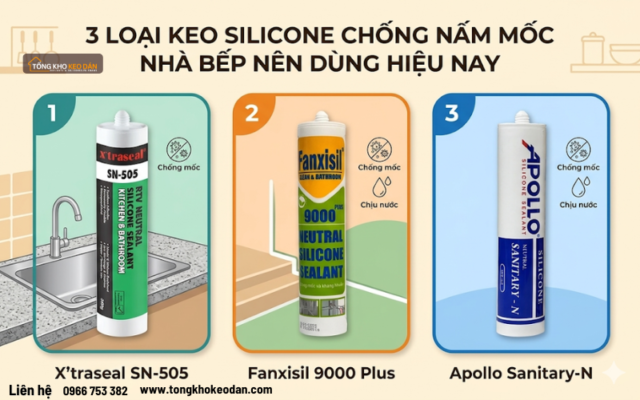 các loại keo silicone dán bồn rửa bát (1)