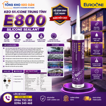 Keo Silicone EuroOne E800