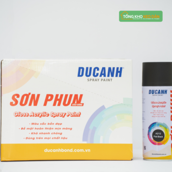 Sơn phun Đức Anh A212 Flat Black (1)